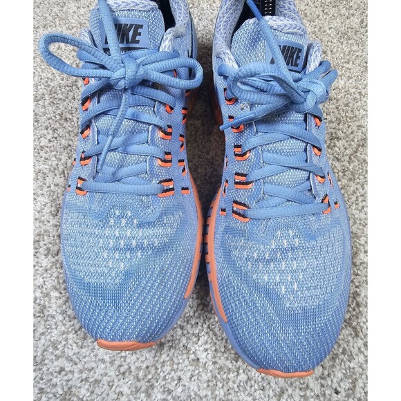 Women's Nike Zoom Odyssey Run Easy Size 9 Sneaker Shoe Blue And Orange - Picture 3 of 12